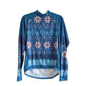 Primal Christmas Theme Mens Cycling Jersey Size Medium